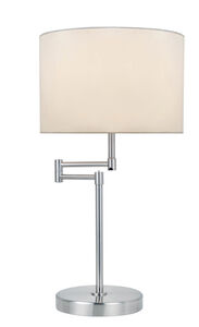 Durango 22 inch 60.00 watt Polished Steel Table Lamp Portable Light