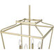 Nellita 4 Light 16 inch Vintage Brass Indoor Pendant Ceiling Light