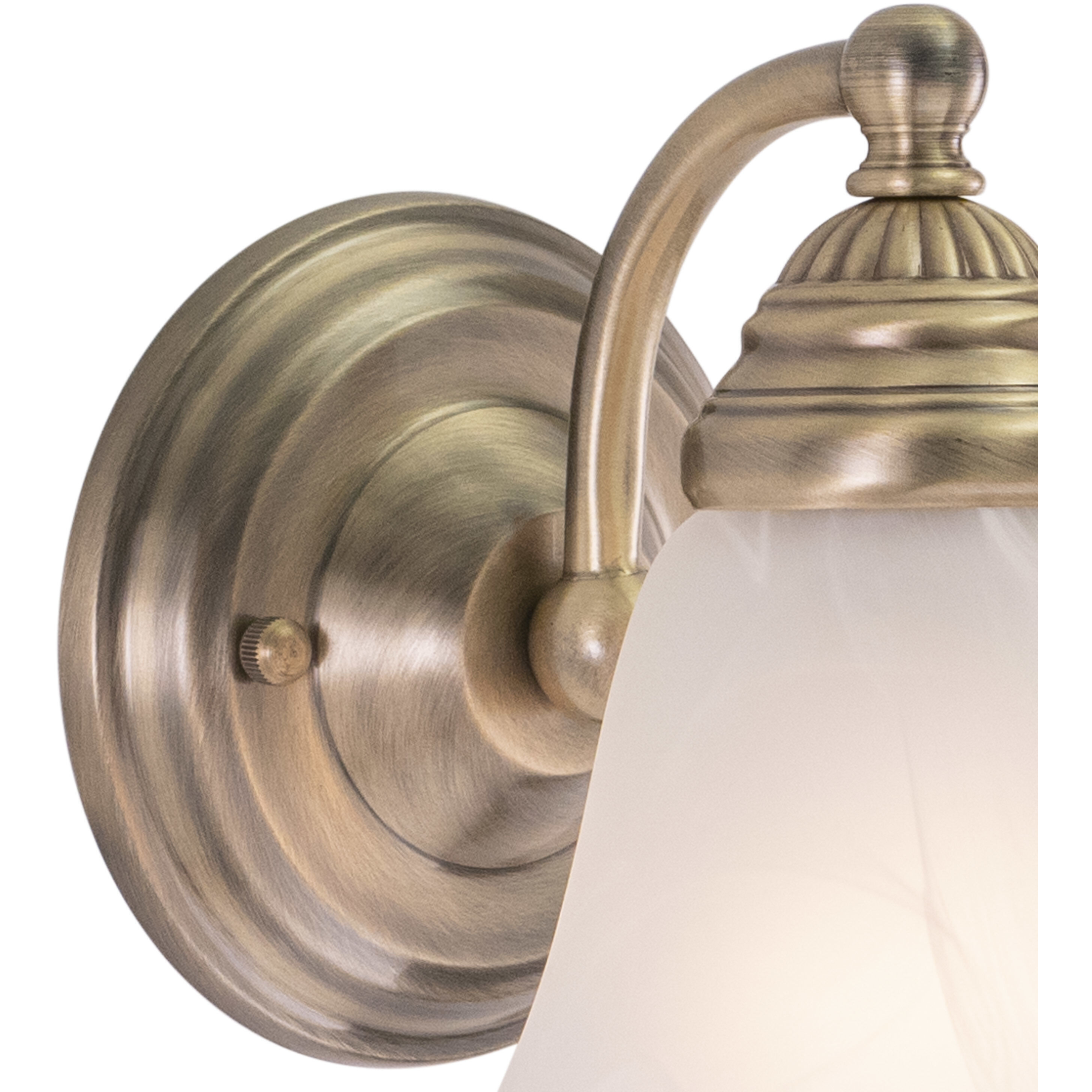 Standford LED 7 inch Antique Brass Bathroom Light Wall Light