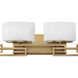 Lanza 4 Light 34 inch Brushed Bronze Vanity Light Wall Light