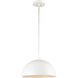 Chelsea 1 Light 12 inch White Pendant Ceiling Light