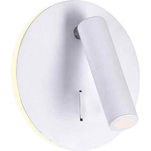 Private I LED 6 inch Matte White Wall Sconce Wall Light