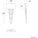Sartre LED 4 inch Black and Aged Brass ADA Wall Sconce Wall Light