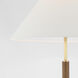 Ray Booth Amaya 28 inch 6.50 watt Antique-Burnished Brass and Walnut Table Lamp Portable Light
