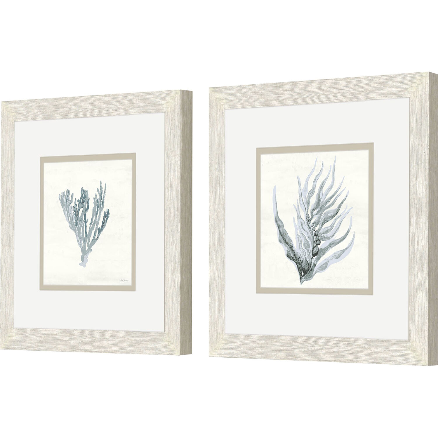 Waterside Blue and Beige Framed Art, Propac