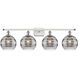 Ballston Rochester 4 Light 38 inch White Polished Chrome Bath Vanity Light Wall Light
