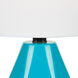 Mason 17 inch 60 watt Blue Table Lamp Portable Light