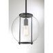 Farmhouse 1 Light 10 inch Matte Black Outdoor Hanging Lantern