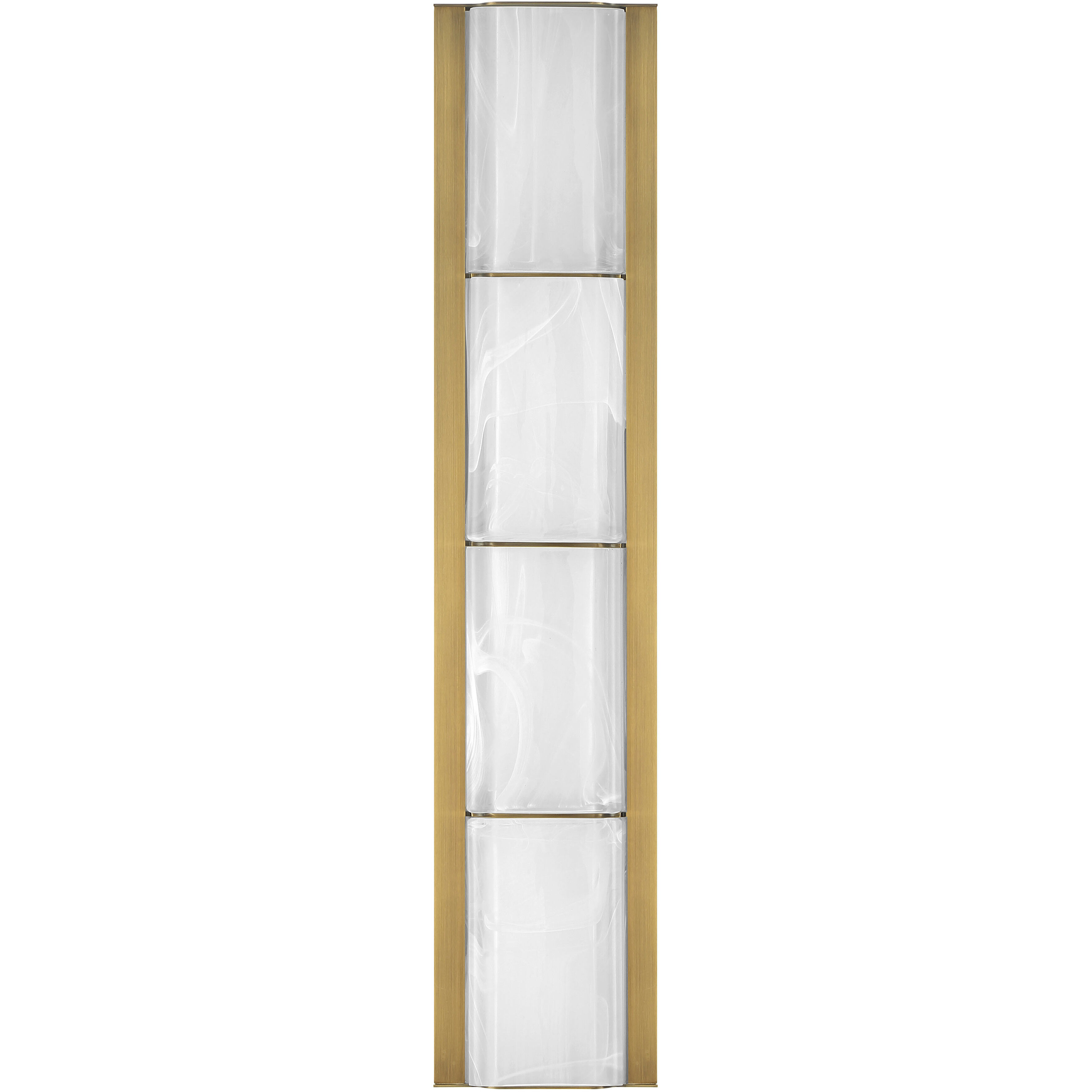 Gibraltar LED 24.5 inch Antique Brass Vanity Light Wall Light