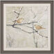 Budding Willow Neutral and Orange and Gray and Brown Framed Art