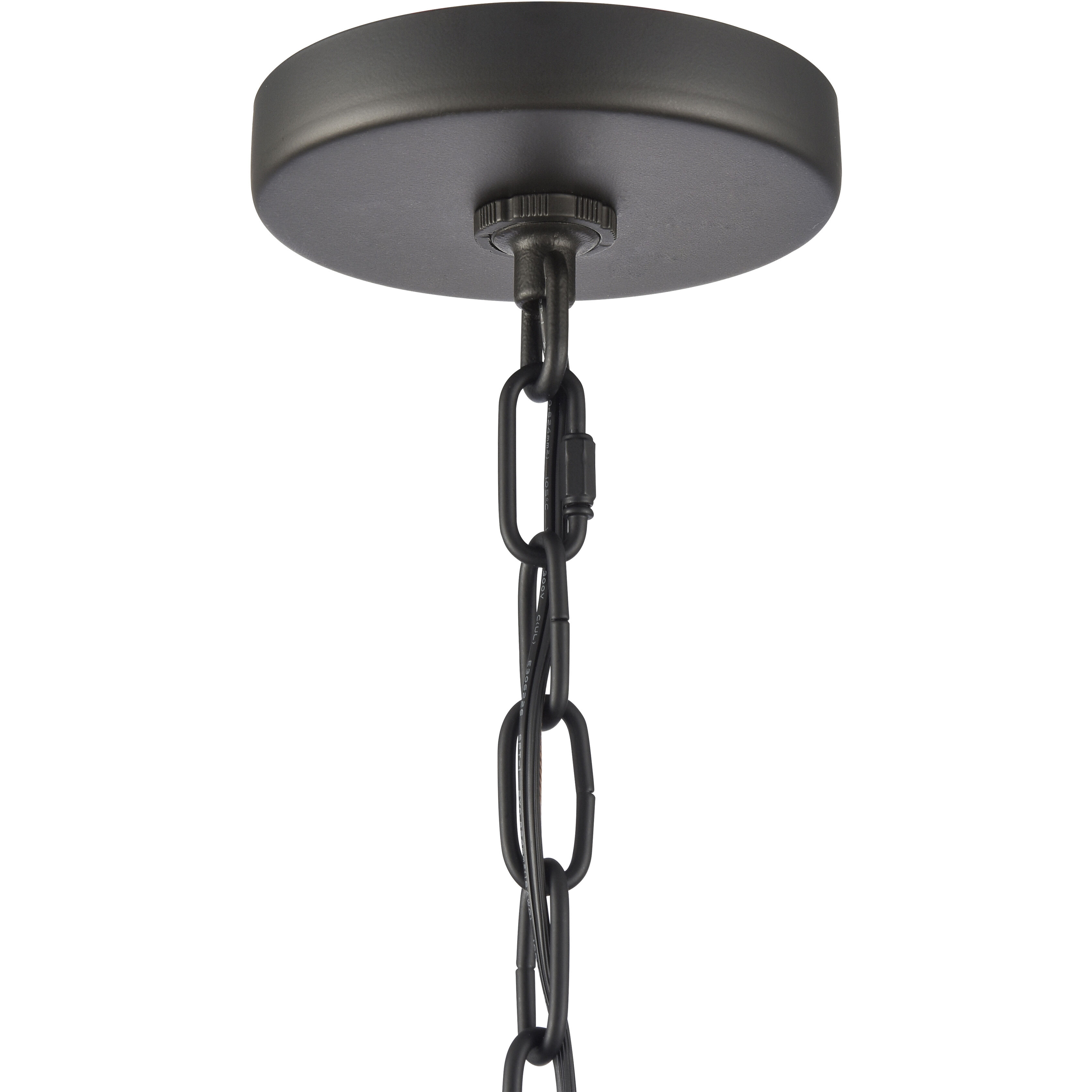 Augusta 1 Light 7 inch Matte Black Outdoor Pendant