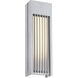 Midrise LED 7 inch Sand Silver Wall Sconce Wall Light, Outdoor