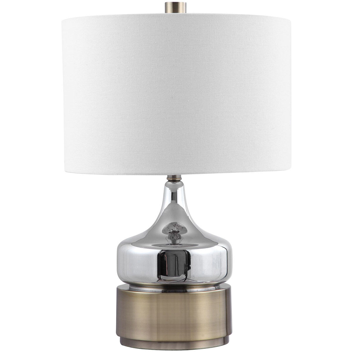 Como 23 inch 150 watt Chrome Table Lamp Portable Light