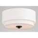 Burnaby LED 13 inch Black Flush Mount Ceiling Light