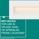 Taper 12v 2.50 watt Satin White Landscape Step Light, Horizontal