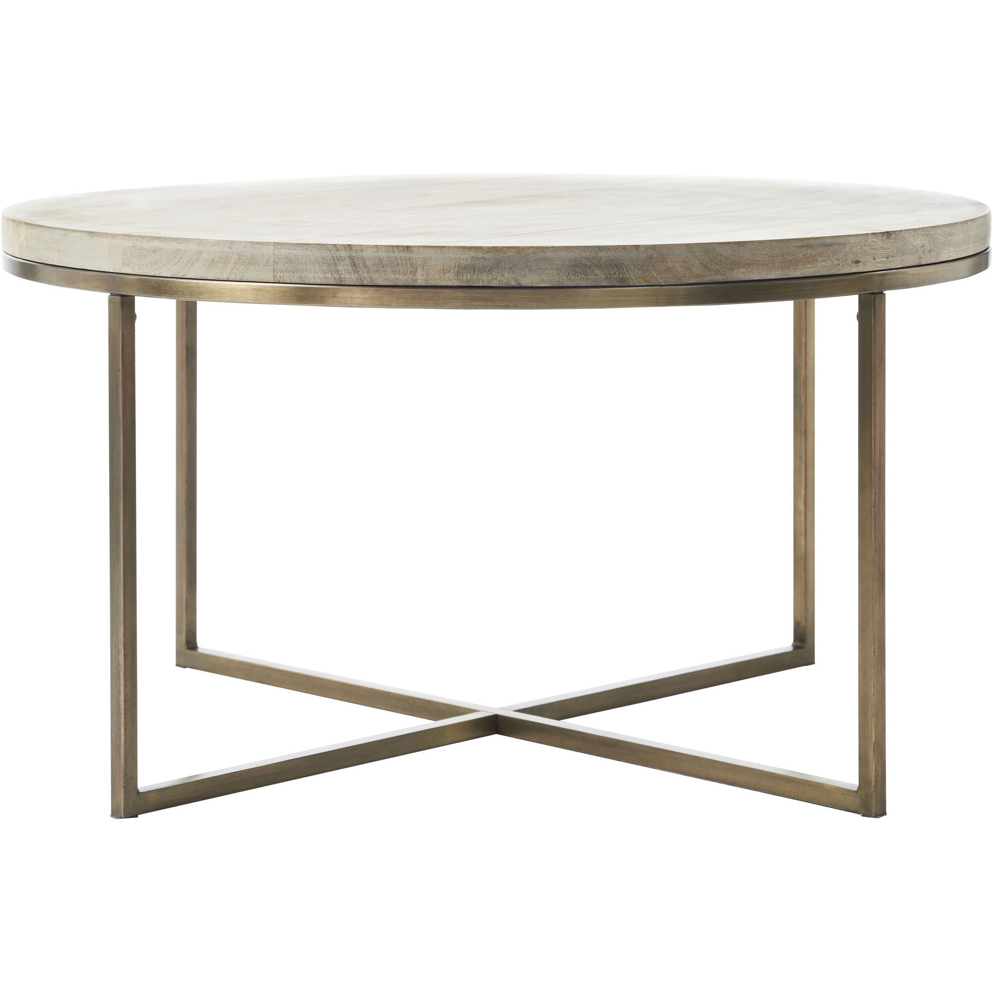Liana 30 X 15 inch Antique Brass Coffee Table