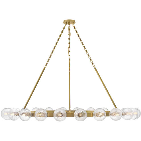 Coco 24 Light 59.75 inch Lacquered Brass Chandelier Ceiling Light