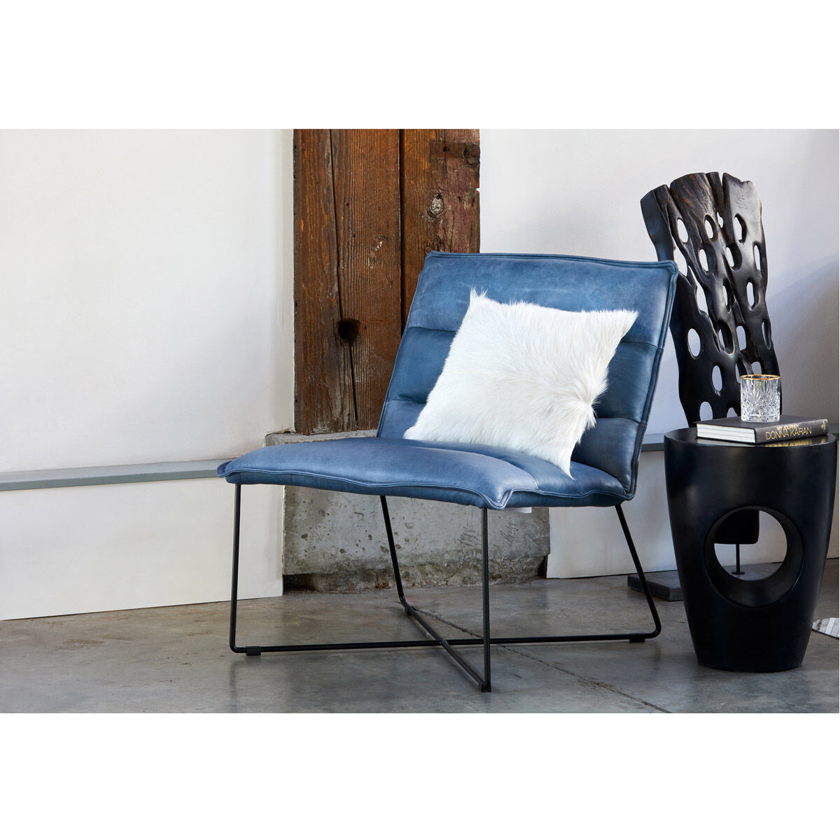 Aylard 18 inch Black Outdoor Stool