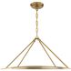 Calypso 8 Light 40 inch Vibrant Gold Chandelier Ceiling Light