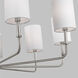 Foxdale 9 Light 36 inch Brushed Nickel Chandelier Ceiling Light