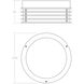 Marue LED 8 inch Textured White Surface Mount Ceiling Light