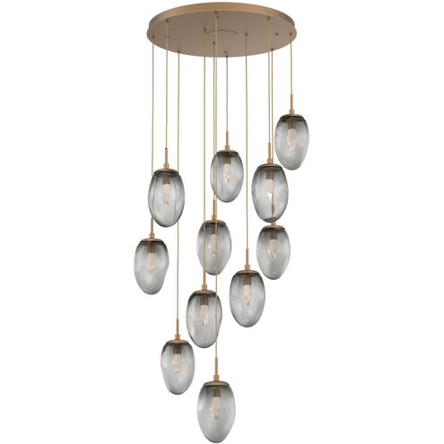 Meteo LED LED Novel Brass Chandelier Ceiling Light, Round Multi-Pendant