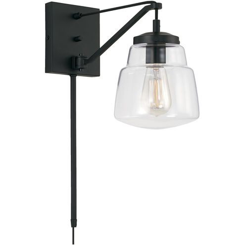 Dillon 1 Light 7 inch Matte Black Sconce Wall Light