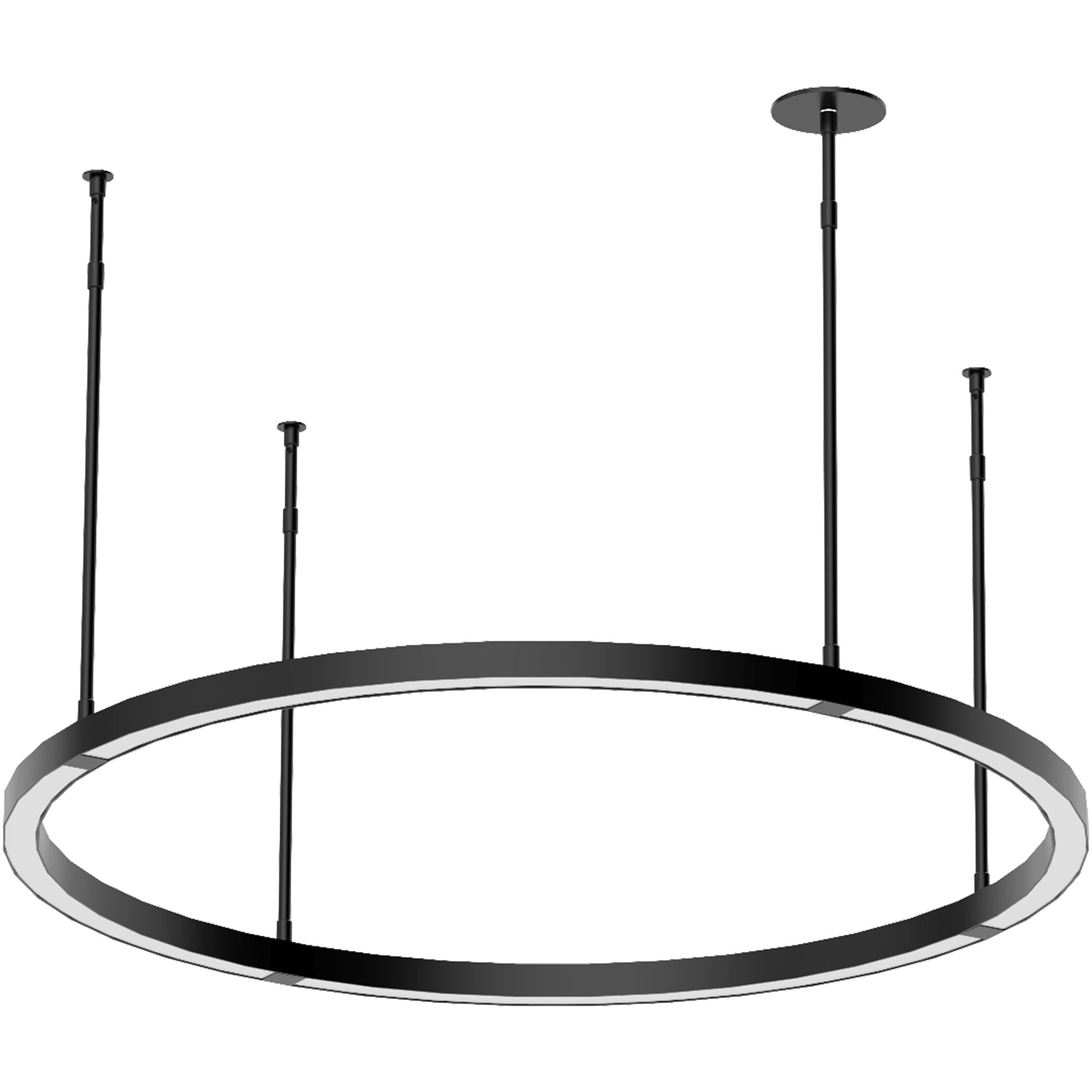 Mick De Giulio Stagger 1 Light 30 inch Nightshade Black Chandelier Ceiling Light