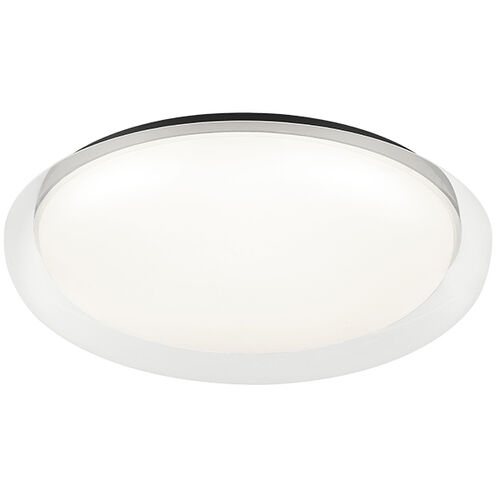 Aurora 1 Light 15.75 inch Matte Black Flush Mount Ceiling Light