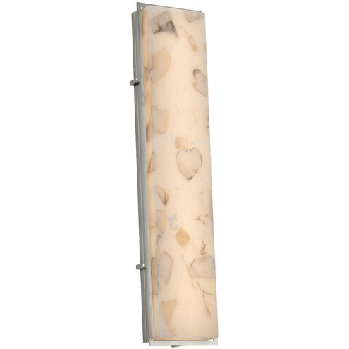 Alabaster Rocks Avalon LED 8 inch Brushed Nickel ADA Wall Sconce Wall Light