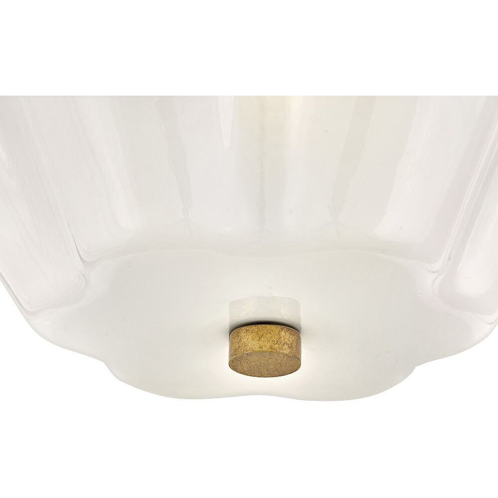 Honey 3 Light 15 inch Distressed Brass Semi-Flush Mount Ceiling Light, Medium