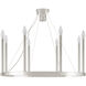 Alpine 9 Light 28 inch Polished Nickel Chandelier Ceiling Light