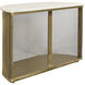 Solea 50 X 17 inch Antique Brass with White Console Table