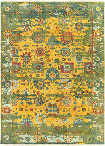Festival 132 X 96 inch Mustard Rug in 8 x 11, Rectangle