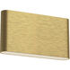 Slate All-terior Wall Light in Brushed Gold
