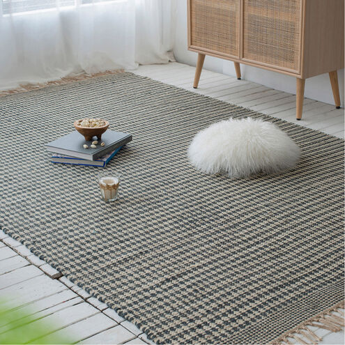 Shuttle Weave Durrie with Fringes 48 X 32 inch Multi Rug, Rectangle