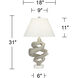 Purl 29.5 inch 150.00 watt Grey Wash Table Lamp Portable Light