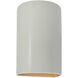 Ambiance LED 5.75 inch Matte White Wall Sconce Wall Light in 1000 Lm LED, Matte White/Champange Gold