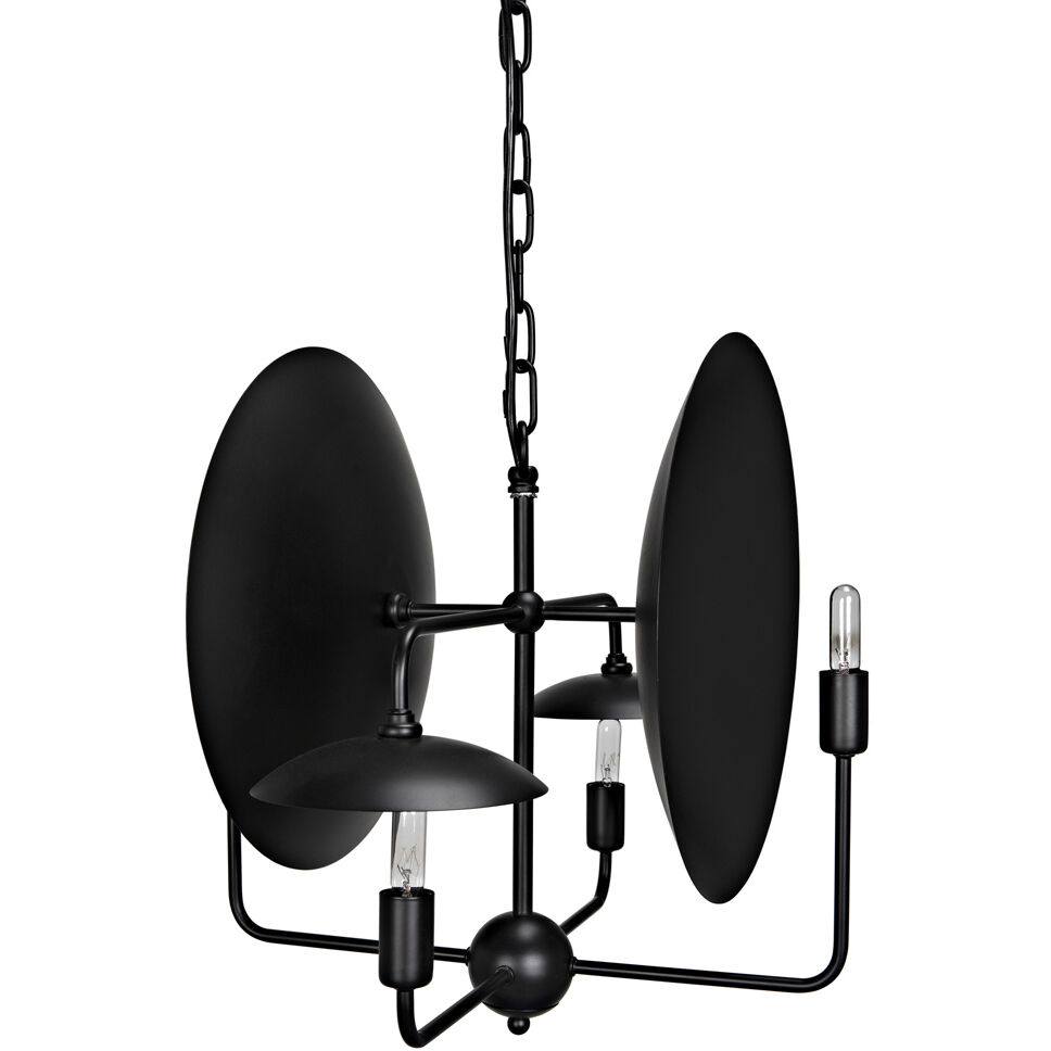 Satellite 4 Light 23 inch Matte Black Pendant Ceiling Light