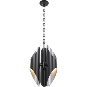 Beacon Hill LED 13 inch Graphite and Stainless Steel Outdoor Foyer