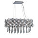 Jewel 19 Light 28 inch Polished Chrome Linear Pendant Ceiling Light