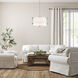 Dalton 3 Light 17 inch Brushed Nickel Pendant Ceiling Light