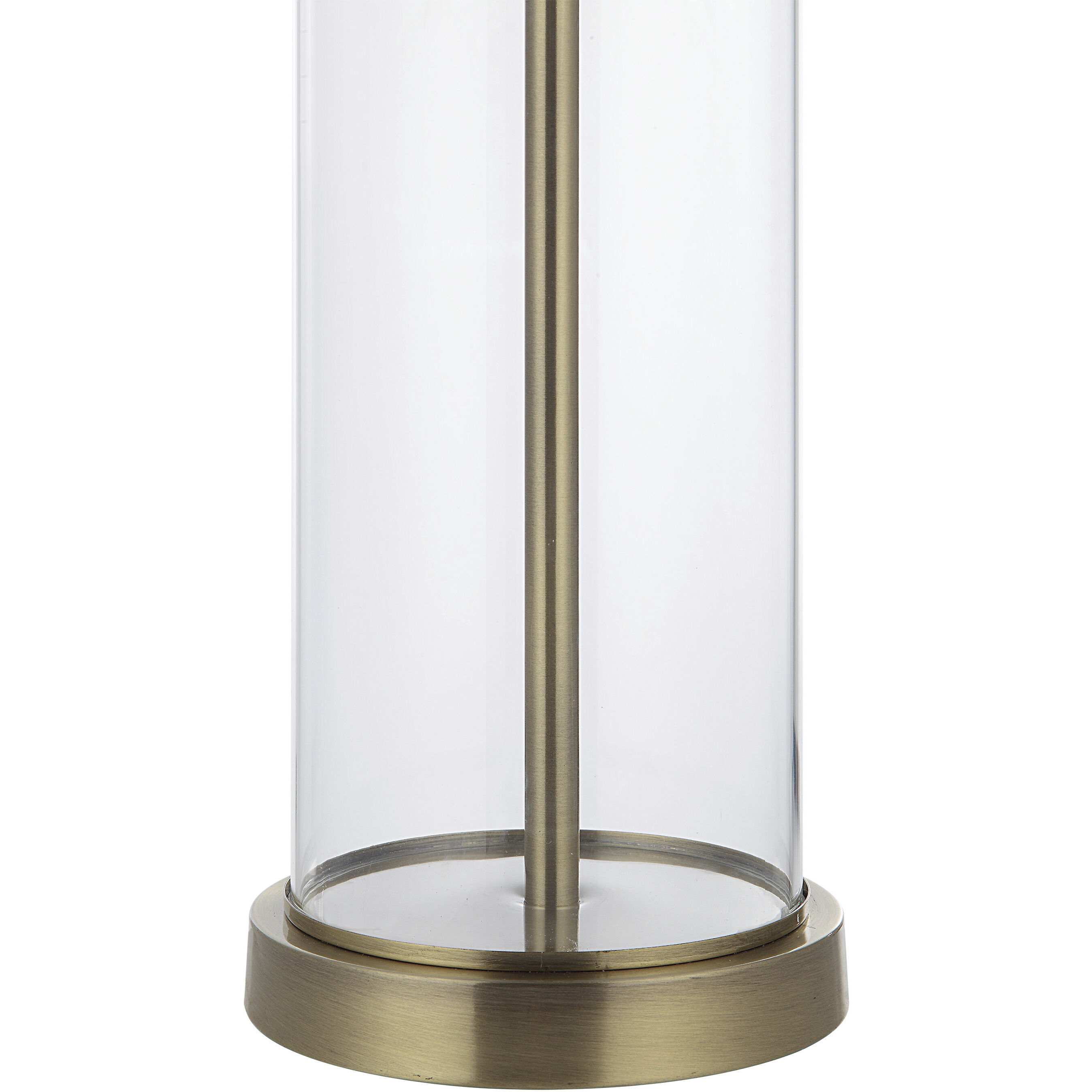 Saco 27.75 inch 100.00 watt Satin Brass and Clear Table Lamps Portable Light, Set of 2