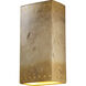 Ambiance Rectangle 2 Light 11 inch Tierra Red Slate Wall Sconce Wall Light in Incandescent, Really Big
