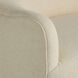 Delfino Oxford White and Blackened Iron Swivel Chair