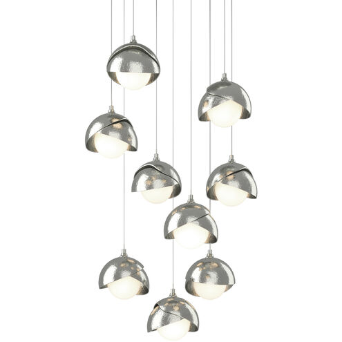 Brooklyn 9 Light 20.5 inch Sterling and Sterling Pendant Ceiling Light, Round
