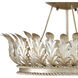 Biddulph 3 Light 18.5 inch Champagne Semi-Flush Ceiling Light