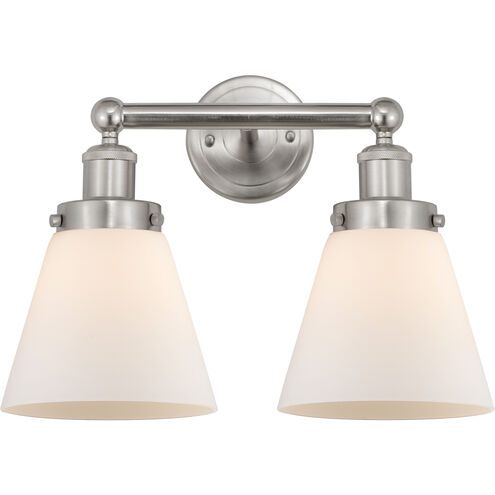 Cone 2 Light 15.5 inch Brushed Satin Nickel Bath Vanity Light Wall Light