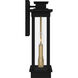 Noelle 2 Light 16 inch Matte Black Outdoor Wall Lantern