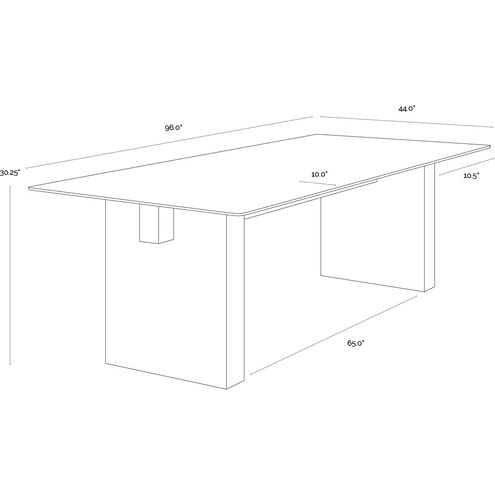 Calvosa Dark Brown / Dark Bronze Dining Table Base